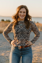 Safari Zebra Mesh Top (REG/PLUS)