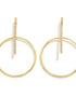 The Simple Circular Drop Earrings