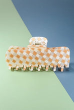 Acrylic Checker Claw Clip