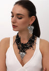 Beaded Leather Heart Necklace