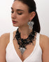 Beaded Leather Heart Necklace