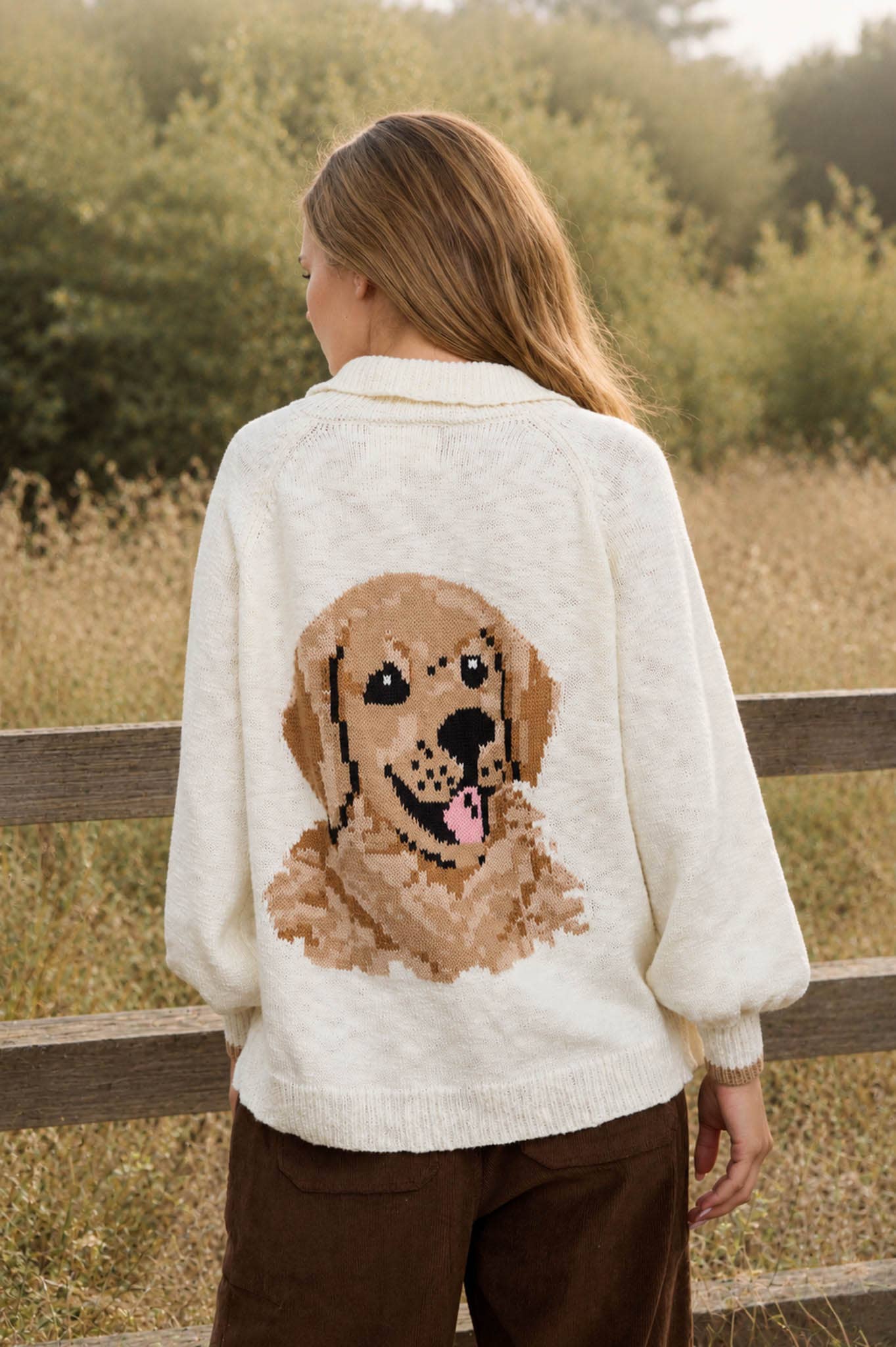 Retriever Puppy Back Cardigan (REG)