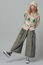 Drawstring Pocket Culotte Pants in Olive (REG)