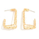 Rectangle Twist Earrings