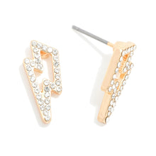 Hollow Lightning Stud Earrings