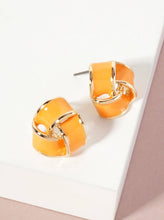 Interlinked Triangular Stud Earrings