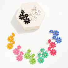 Enamel Flower Earrings