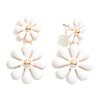 Enamel Flower Earrings