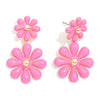 Enamel Flower Earrings