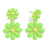 Enamel Flower Earrings