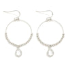 Beaded Hoop and Teardrop Earrings