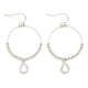 Beaded Hoop and Teardrop Earrings