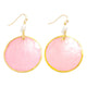 Circular Shell Drop Earrings