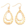 Nested Hammered Teardrop Earrings