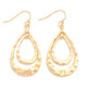 Nested Hammered Teardrop Earrings