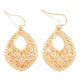 Cutout Metal Drop Earrings