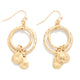 Nesting Hammered Drop Earrings