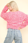 Shaggy Yarn Knit Holiday Jacket (REG)