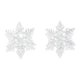 Glitter Snowflake Stud Earrings