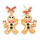 Waving Gingerbread Man Earrings