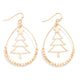 Beaded Tree Teardrop Earrings