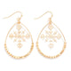 Beaded Snowflake Teardrop Earrings