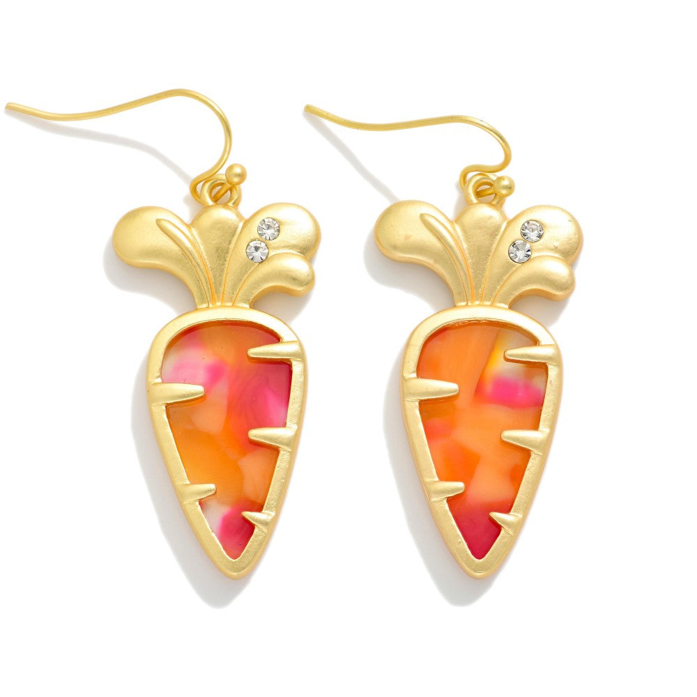 Marble Carrot Earrings