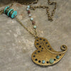 Bronze Heart Gemstone Necklace