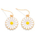 Enamel Daisy Earrings