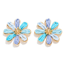 Raffia Flower Earrings