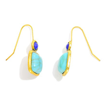 Blue Turquoise Drop Earrings