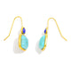 Blue Turquoise Drop Earrings