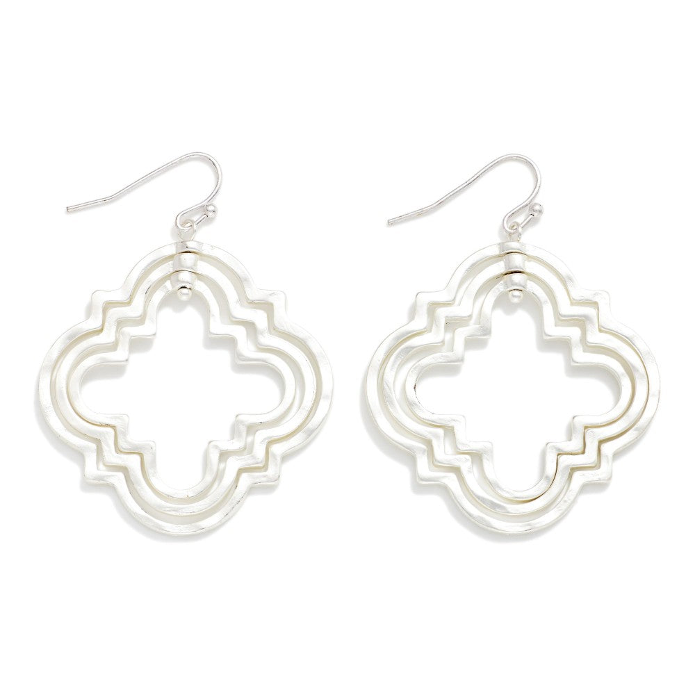 Nested Geo Clover Earrings