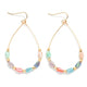 Facet Bead Teardrop Earrings