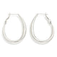 Stainless Steel Teardrop Hoop Earrings