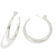 Tapered Open Hoop Earrings