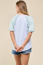 Leopard Puff Sleeve Top (REG)