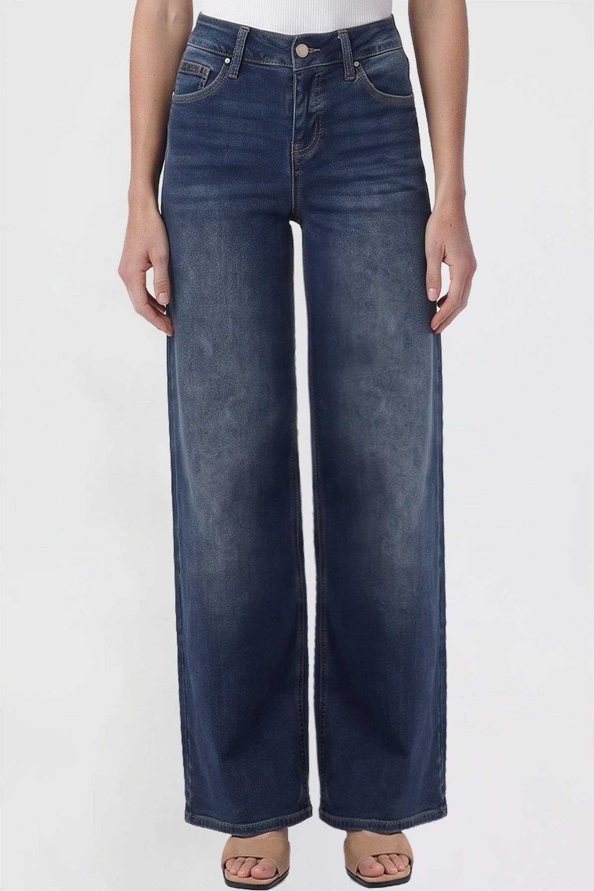 YMI Petite Kayla Wide Leg Jeans PP822160 (REG)