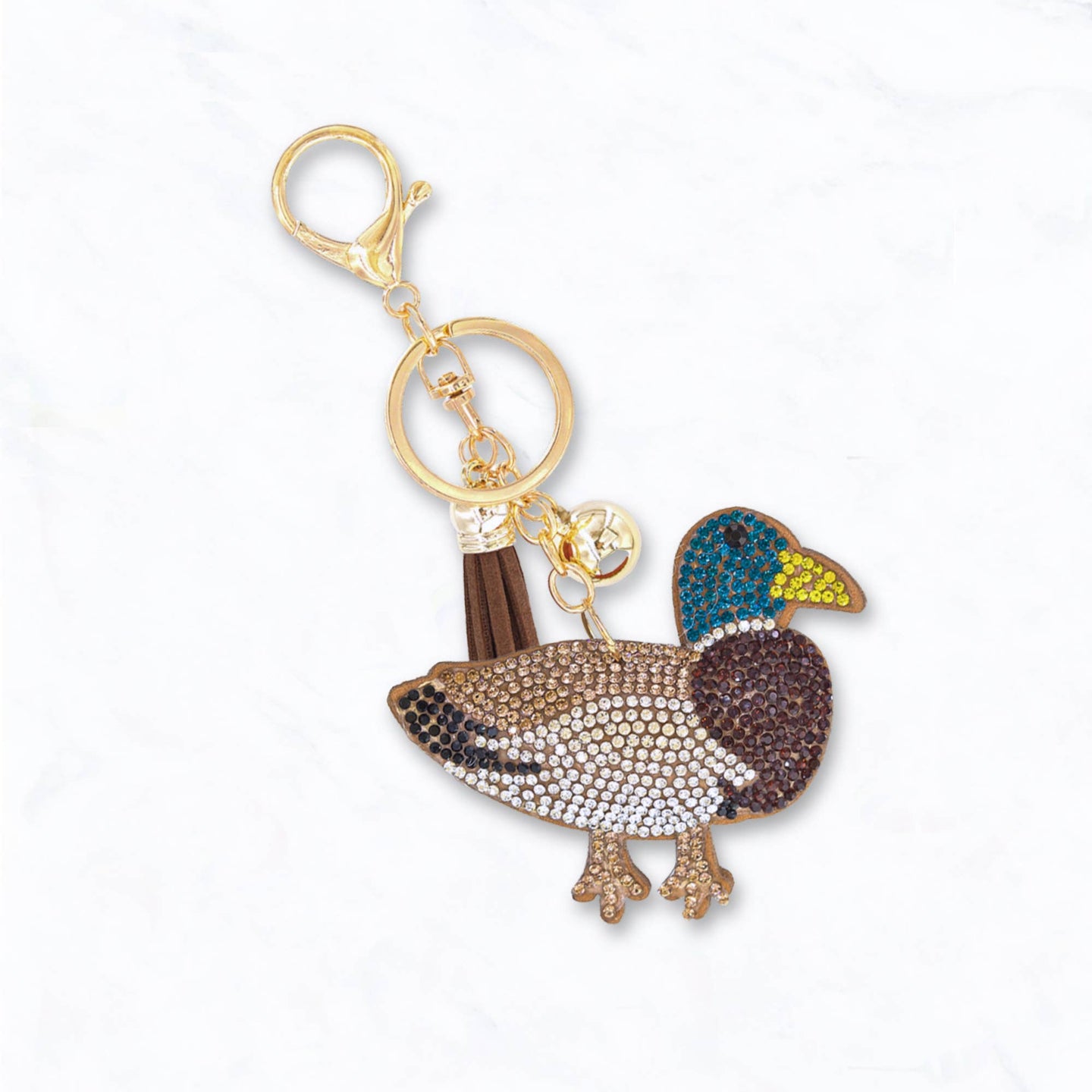 Mallard Duck Sparkle Keychain