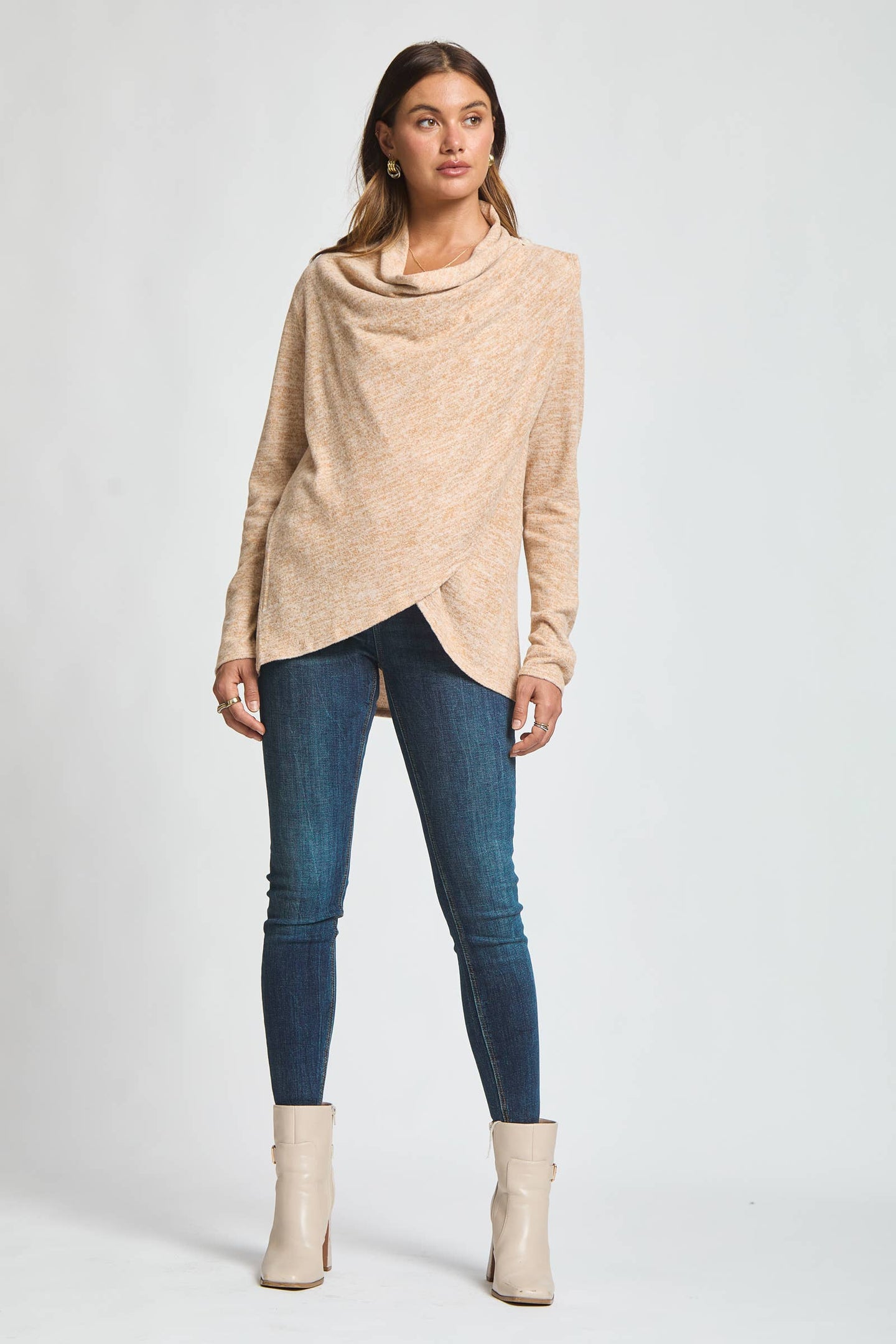 2-in-1 Multiwear Cardigan in Marigold (REG/PLUS)