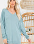 Soft and Light Sweater in Misty Blue (REG/PLUS)