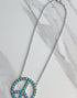 Turquoise Blaze Peace Necklace