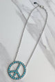 Turquoise Blaze Peace Necklace