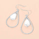 Textured Pearl Teardrop Earrings
