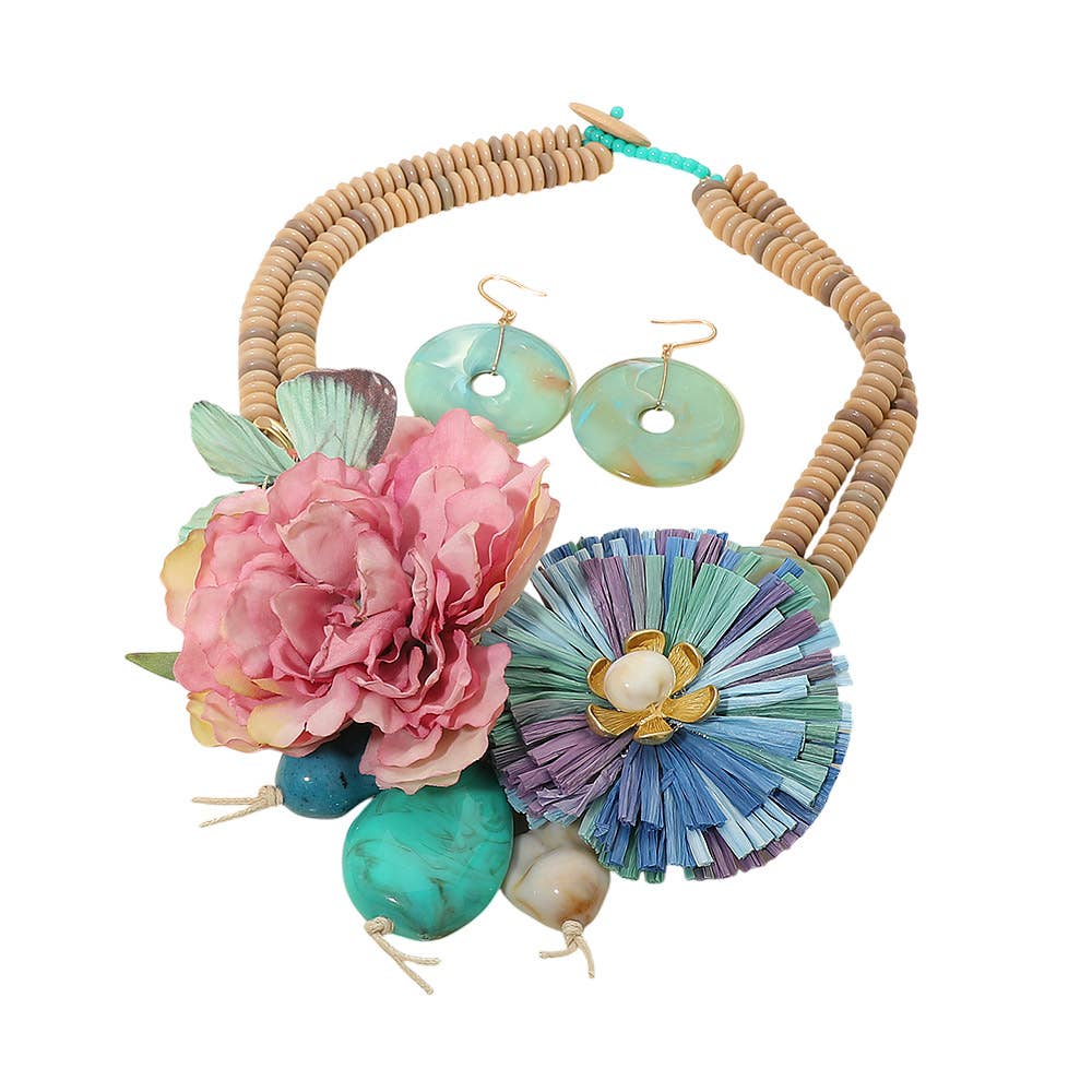 Fabulous Boho Flower Necklace