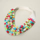 Faux Leather Layered Bead Necklace