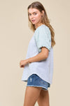 Leopard Puff Sleeve Top (REG)