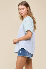 Leopard Puff Sleeve Top (REG)