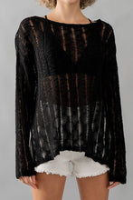 Distressed Sweater Top (REG)