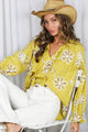 Embroidered Kiwi Blouse Top (REG)